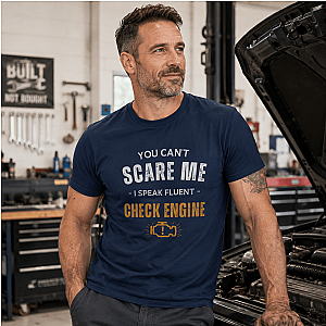 Funny Check Engine T-Shirt | Sarcastic Mechanic Gift Tee