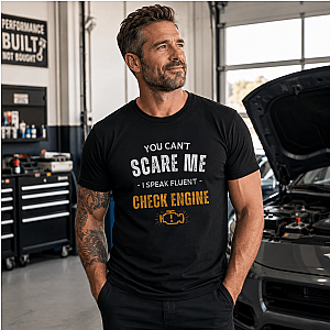 Funny Check Engine T-Shirt | Sarcastic Mechanic Gift Tee