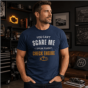 Funny Check Engine T-Shirt | Sarcastic Mechanic Gift Tee