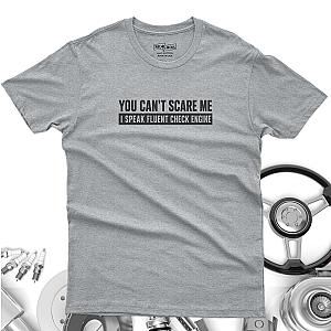 Minimalist Check Engine T-Shirt | Bold Car Repair Humor Tee
