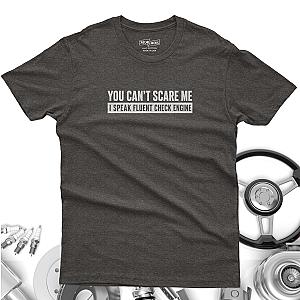 Minimalist Check Engine T-Shirt | Bold Car Repair Humor Tee