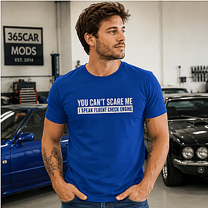 Minimalist Check Engine T-Shirt | Bold Car Repair Humor Tee