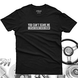 Minimalist Check Engine T-Shirt | Bold Car Repair Humor Tee