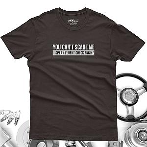 Minimalist Check Engine T-Shirt | Bold Car Repair Humor Tee