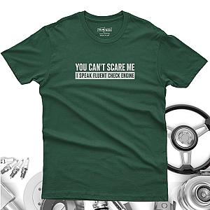 Minimalist Check Engine T-Shirt | Bold Car Repair Humor Tee