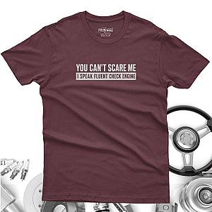 Minimalist Check Engine T-Shirt | Bold Car Repair Humor Tee