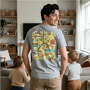 City Play Roads T-Shirt | Funny Dad Gift for Car Lovers
