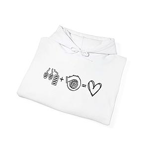 3 Pedals Plus Turbo Equals Love Hoodie | Car Guy Gift