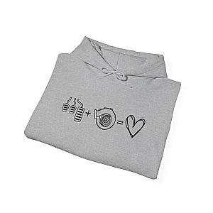 3 Pedals Plus Turbo Equals Love Hoodie | Car Guy Gift