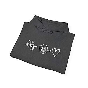 3 Pedals Plus Turbo Equals Love Hoodie | Car Guy Gift