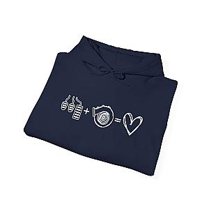 3 Pedals Plus Turbo Equals Love Hoodie | Car Guy Gift