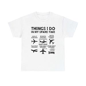 Things I Do in My Spare Time Aviation T-Shirt | Funny Pilot Gift