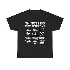 Things I Do in My Spare Time Aviation T-Shirt | Funny Pilot Gift