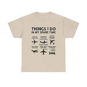 Things I Do in My Spare Time Aviation T-Shirt | Funny Pilot Gift