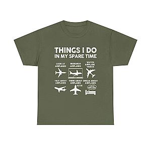 Things I Do in My Spare Time Aviation T-Shirt | Funny Pilot Gift