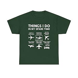 Things I Do in My Spare Time Aviation T-Shirt | Funny Pilot Gift