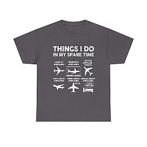 Things I Do in My Spare Time Aviation T-Shirt | Funny Pilot Gift