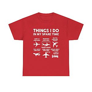 Things I Do in My Spare Time Aviation T-Shirt | Funny Pilot Gift
