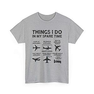 Things I Do in My Spare Time Aviation T-Shirt | Funny Pilot Gift