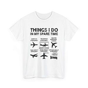 Things I Do in My Spare Time Aviation T-Shirt | Funny Pilot Gift