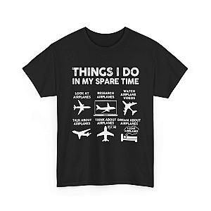 Things I Do in My Spare Time Aviation T-Shirt | Funny Pilot Gift