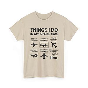 Things I Do in My Spare Time Aviation T-Shirt | Funny Pilot Gift