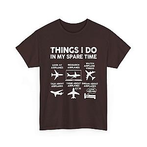 Things I Do in My Spare Time Aviation T-Shirt | Funny Pilot Gift