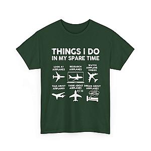 Things I Do in My Spare Time Aviation T-Shirt | Funny Pilot Gift