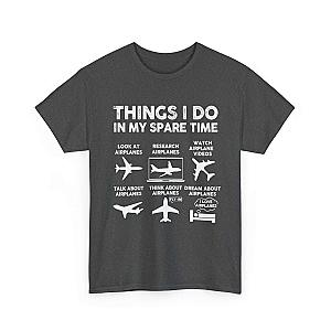 Things I Do in My Spare Time Aviation T-Shirt | Funny Pilot Gift