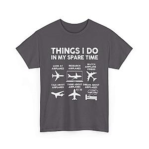 Things I Do in My Spare Time Aviation T-Shirt | Funny Pilot Gift