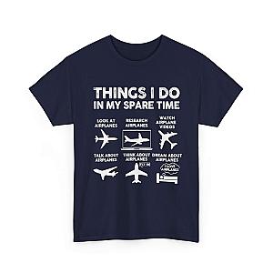 Things I Do in My Spare Time Aviation T-Shirt | Funny Pilot Gift