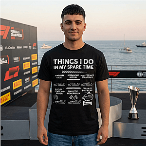 Things I Do in My Spare Time F1 T-Shirt | Formula 1 Enthusiast Gift