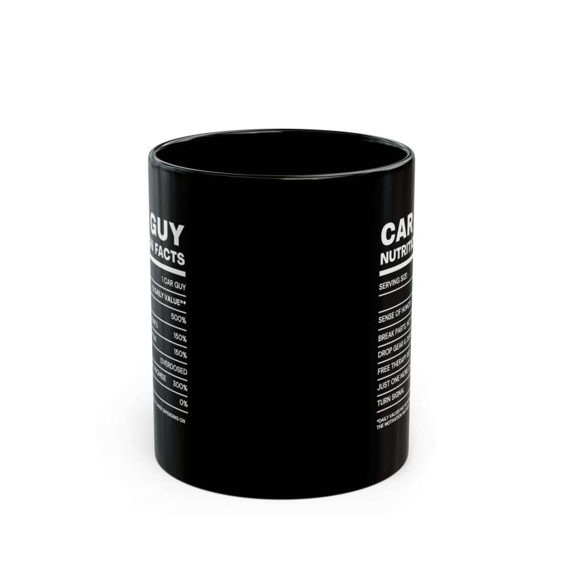 Car Guy Nutrition Facts Mug | Funny Car Enthusiast Gift