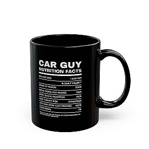 Car Guy Nutrition Facts Mug | Funny Car Enthusiast Gift