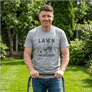 Lawn Enforcement T-Shirt | Funny Lawn Care Gift for Men