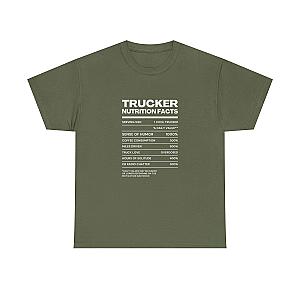 Trucker Nutrition Facts T-Shirt | Funny Truck Driver Gift