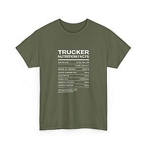 Trucker Nutrition Facts T-Shirt | Funny Truck Driver Gift