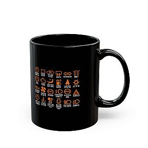 Dashboard Icons Coffee Mug | Funny Car Enthusiast Gift