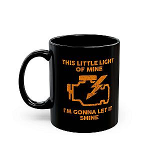 Check Engine Light Coffee Mug | Funny Car Guy Gift