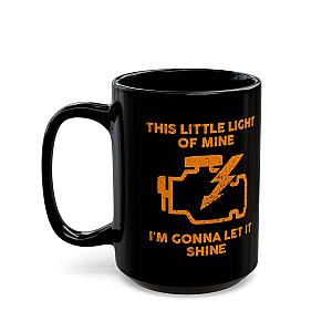 Check Engine Light Coffee Mug | Funny Car Guy Gift