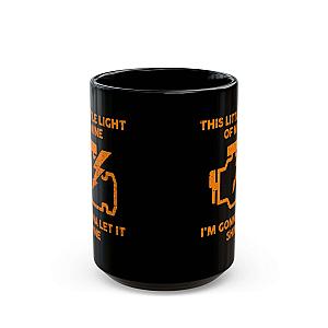 Check Engine Light Coffee Mug | Funny Car Guy Gift