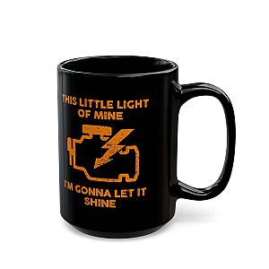 Check Engine Light Coffee Mug | Funny Car Guy Gift