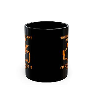 Check Engine Light Coffee Mug | Funny Car Guy Gift