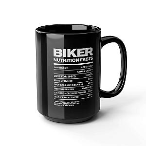 Biker Nutrition Facts Coffee Mug | Funny Motorcycle Rider Gift