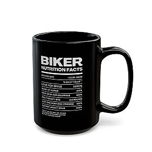 Biker Nutrition Facts Coffee Mug | Funny Motorcycle Rider Gift