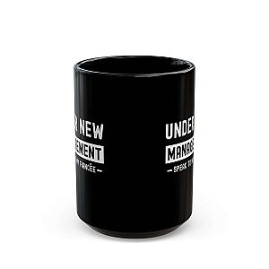 Under New Management Speak to My Fiancee Mug | Funny Engagement Gift
