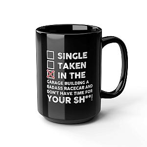 In the Garage Building a Racecar Mug | Car Enthusiast Gift