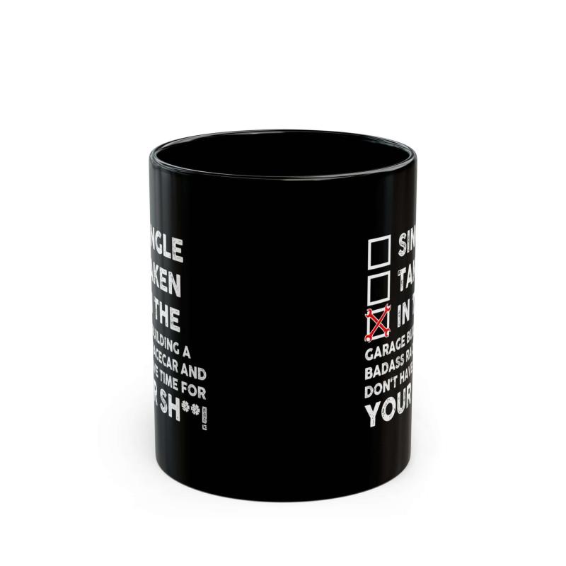 In the Garage Building a Racecar Mug | Car Enthusiast Gift