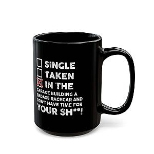 In the Garage Building a Racecar Mug | Car Enthusiast Gift