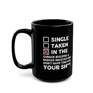 In the Garage Building a Racecar Mug | Car Enthusiast Gift